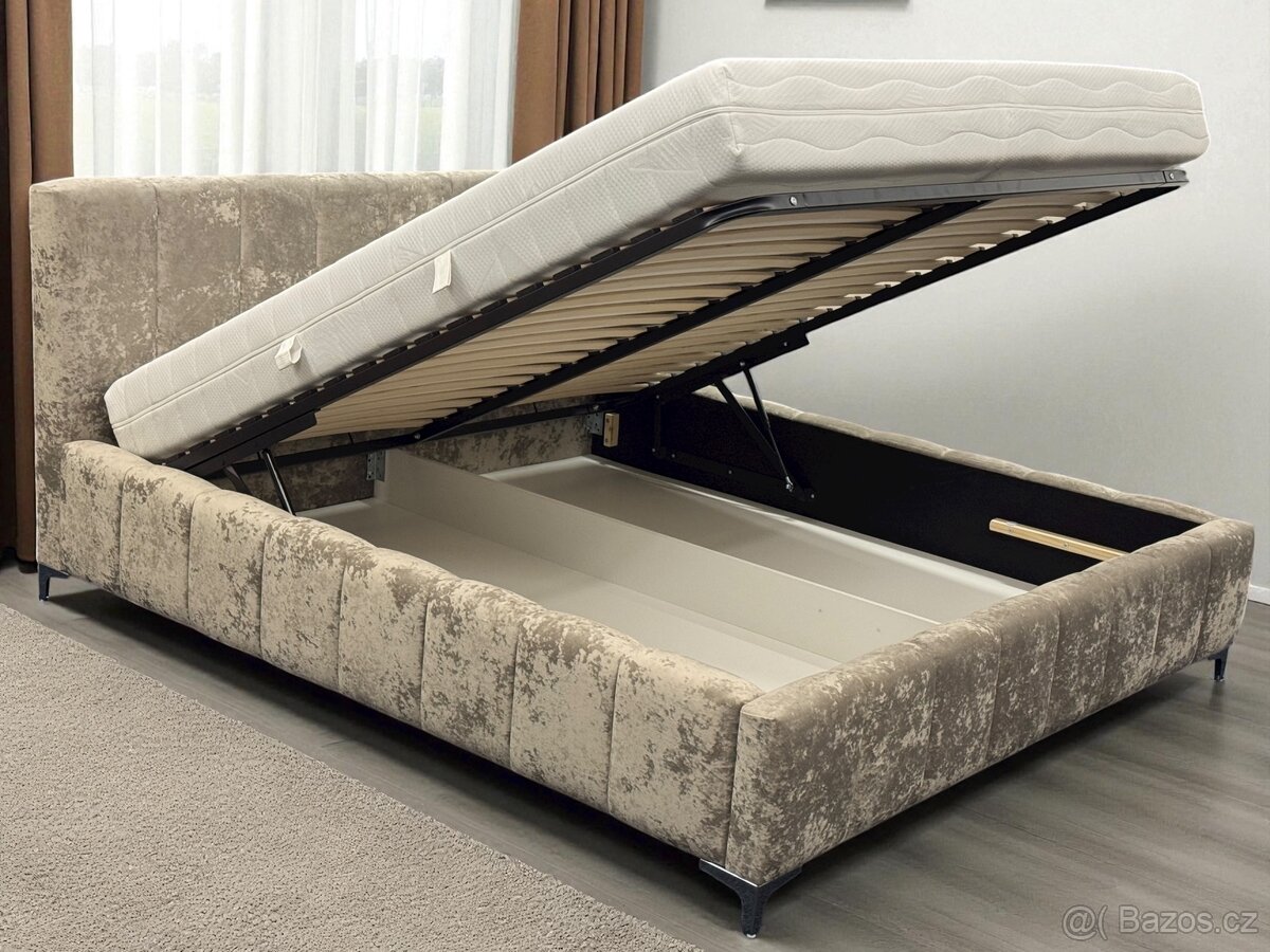 Manželská postel 180/200 a 160/200 úplně nové . - 16