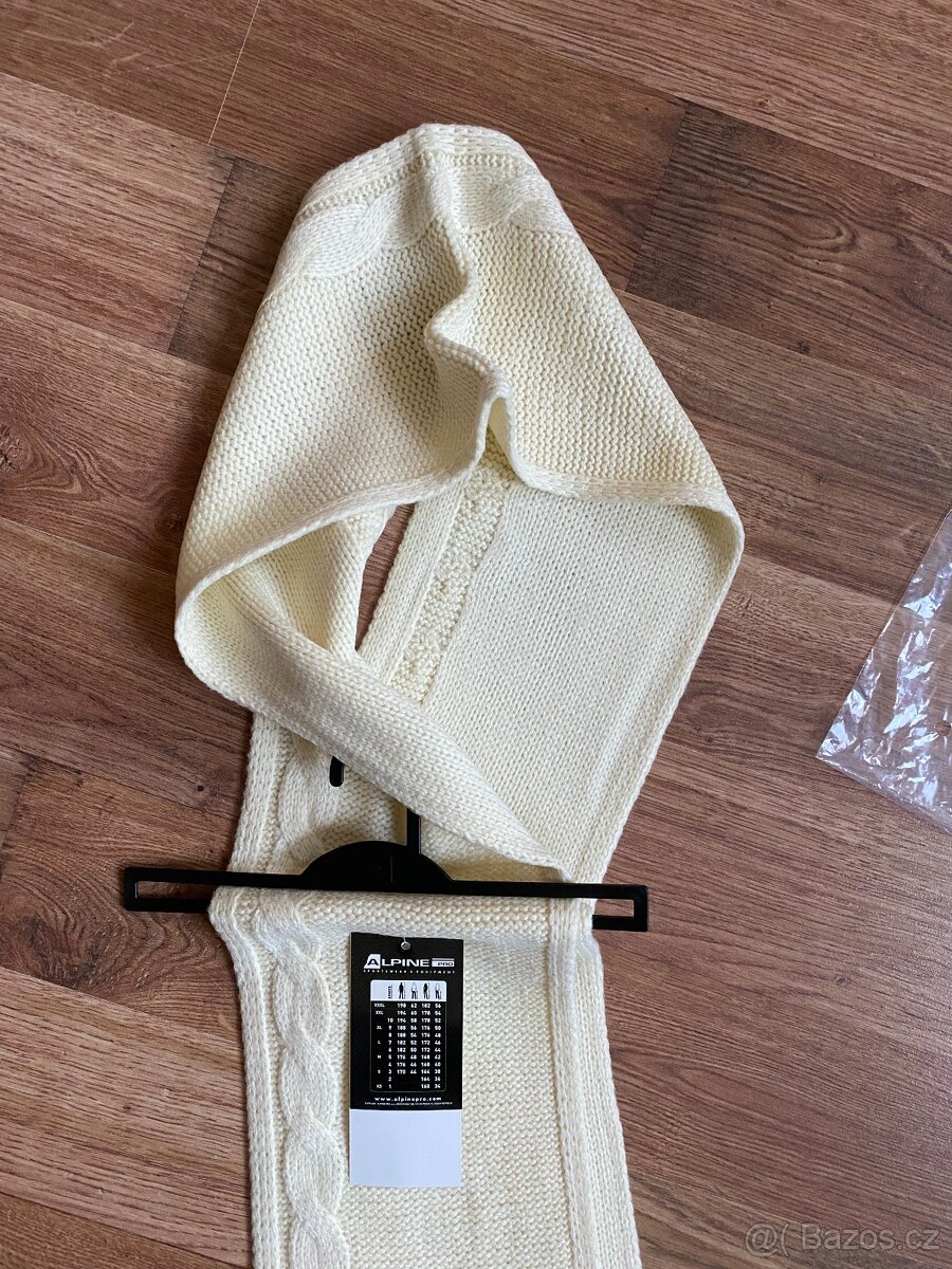 Nová dámská zimní šála ALPINE PRO - krémová, akryl - 16
