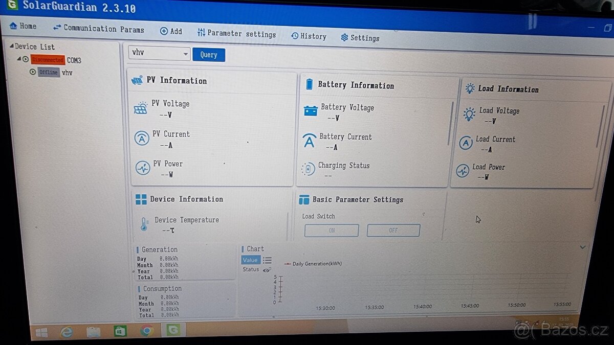 V záruce-MPPT solární regulátor EPsolar 200V/80A - 16