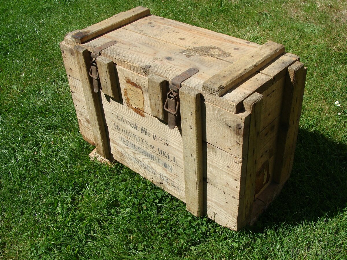 Bedna od munice - Francouz. kanon K331 ráže 105 mm - 16