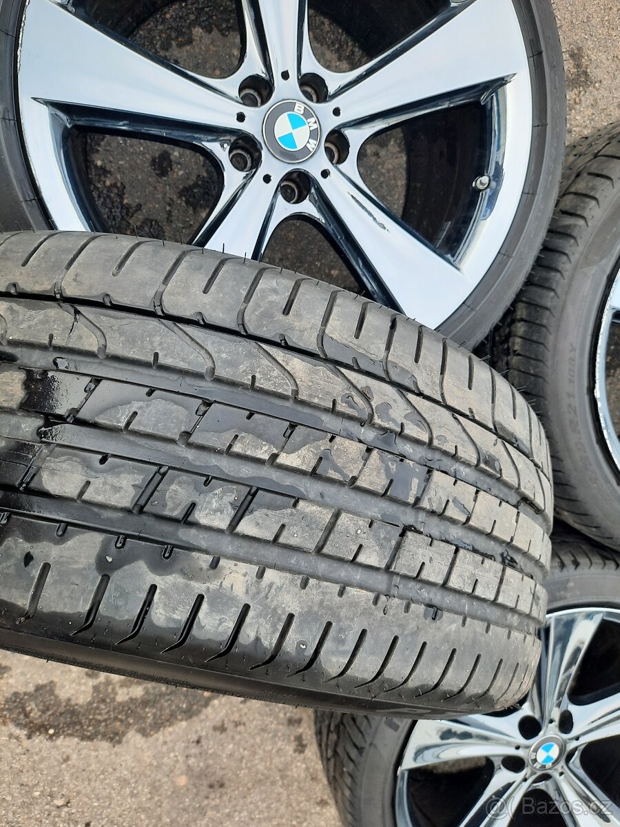 BMW X5, X6 Originál 21" sada style 128 Chromy - 16