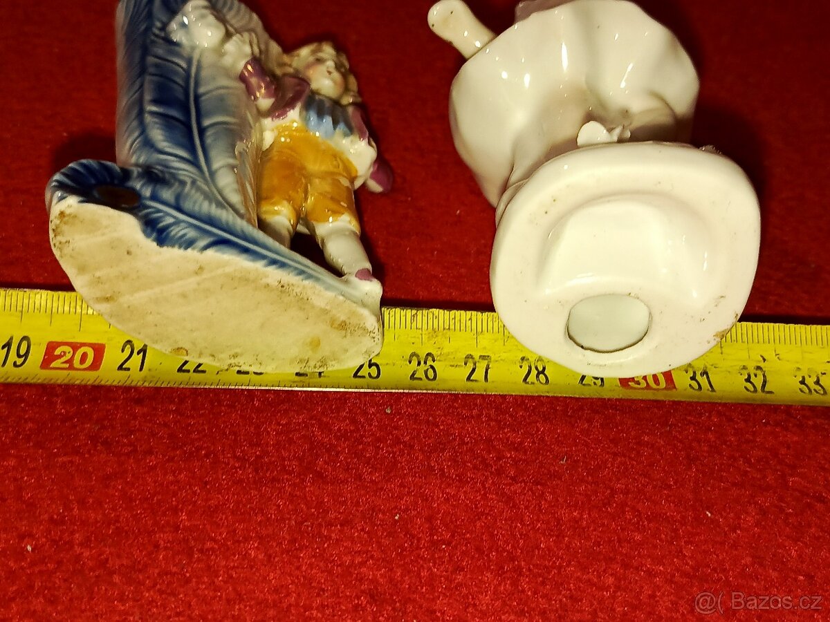 Porcelánové sošky 7 ks zn. Royal Dux atd. - 16