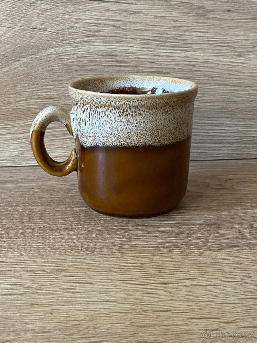 hren keramický hrnek hrneček sada hnědé hrnky - 16