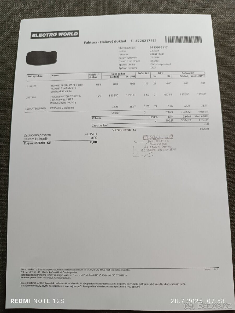 Chytré hodinky Huawei watch fit 3 - 16