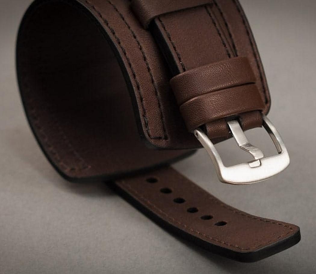 Kožený široký řemínek č.12 k hodinkám - 16