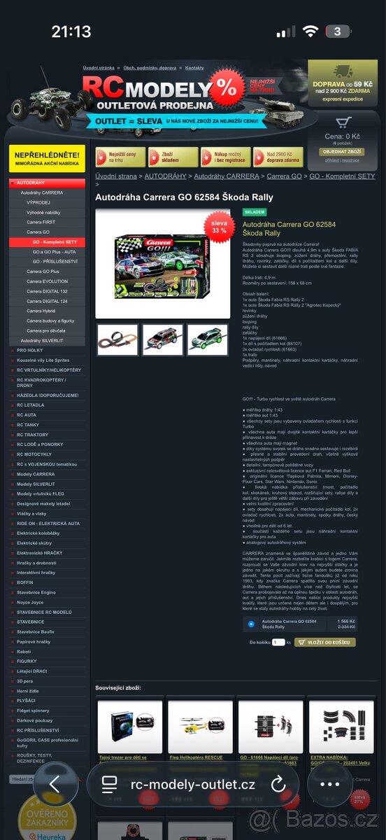 Autodraha CARRERA GO 62584- nova 1mesic - 16