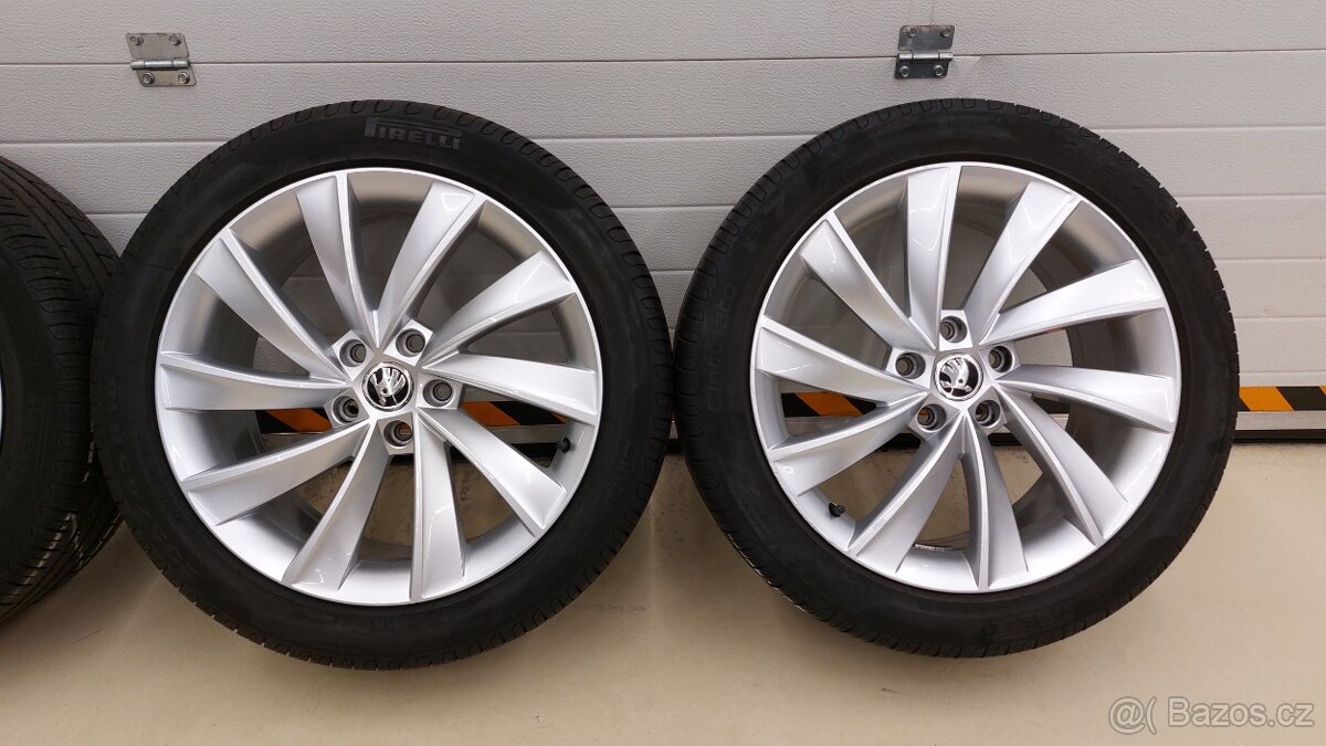 Alu kola 5x112 r18 Pegasus originál Škoda Superb III Faceli - 16