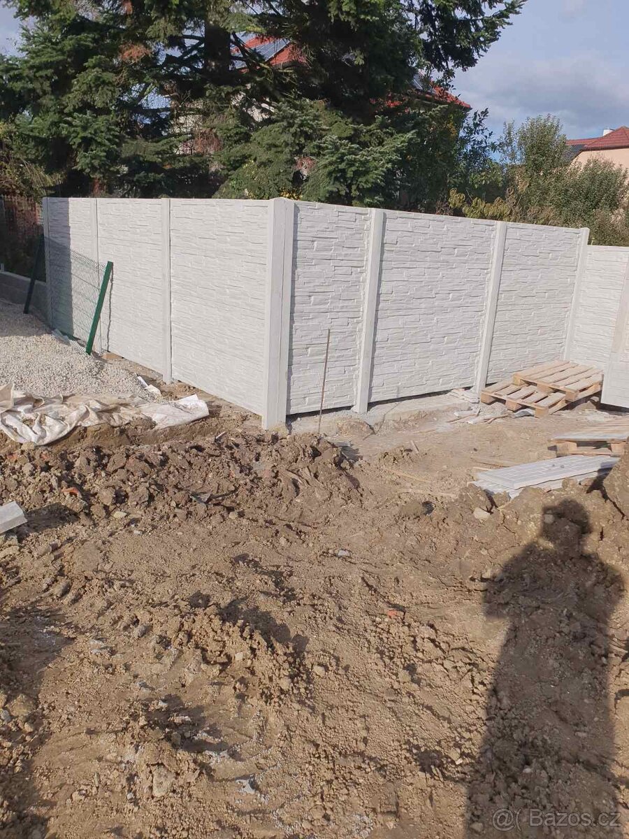 Montáže betonových plotů - 16