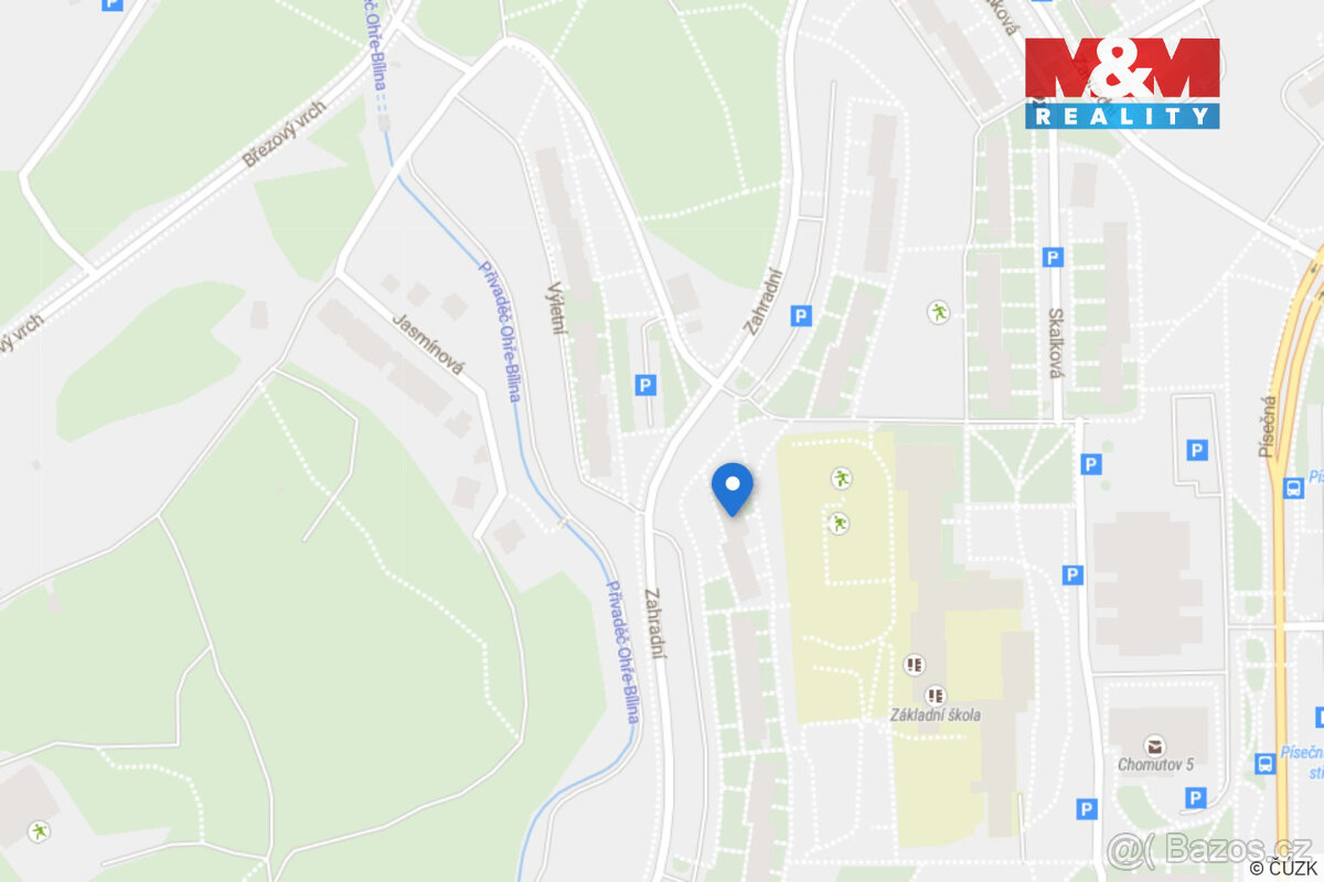 Prodej bytu 3+1, 76 m², Chomutov, ul. Zahradní - 16