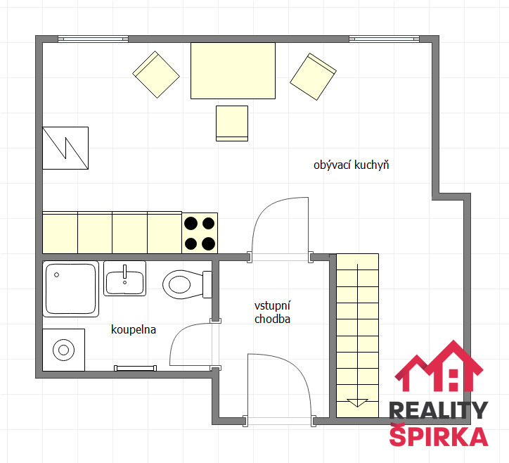 Prodej, byt 2+kk mezonet, CP 51 m2, ul. Lázeňská, Lanškroun, - 16