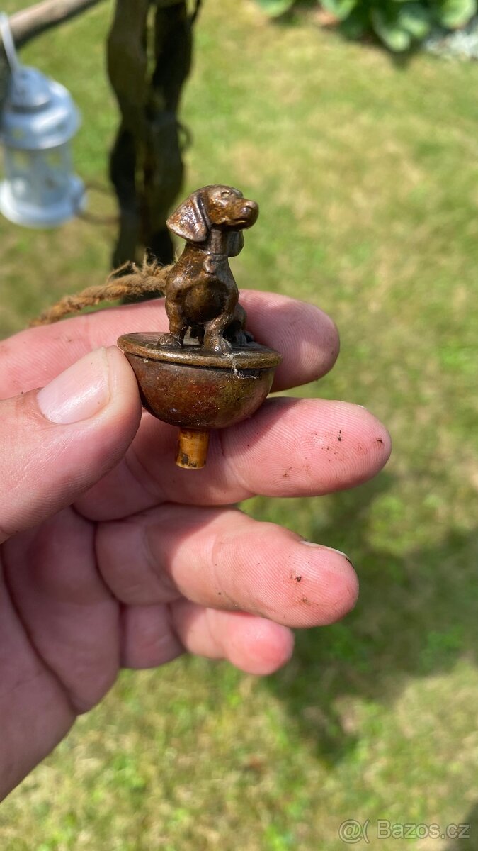 Hodně starý závěsný lustr nebo svítidlo - 16