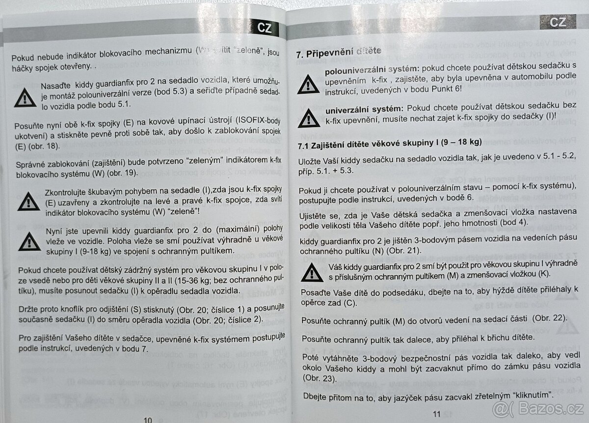 Autosedačky pro dvojčata Kiddy Guardianfix Pro 2 - 16