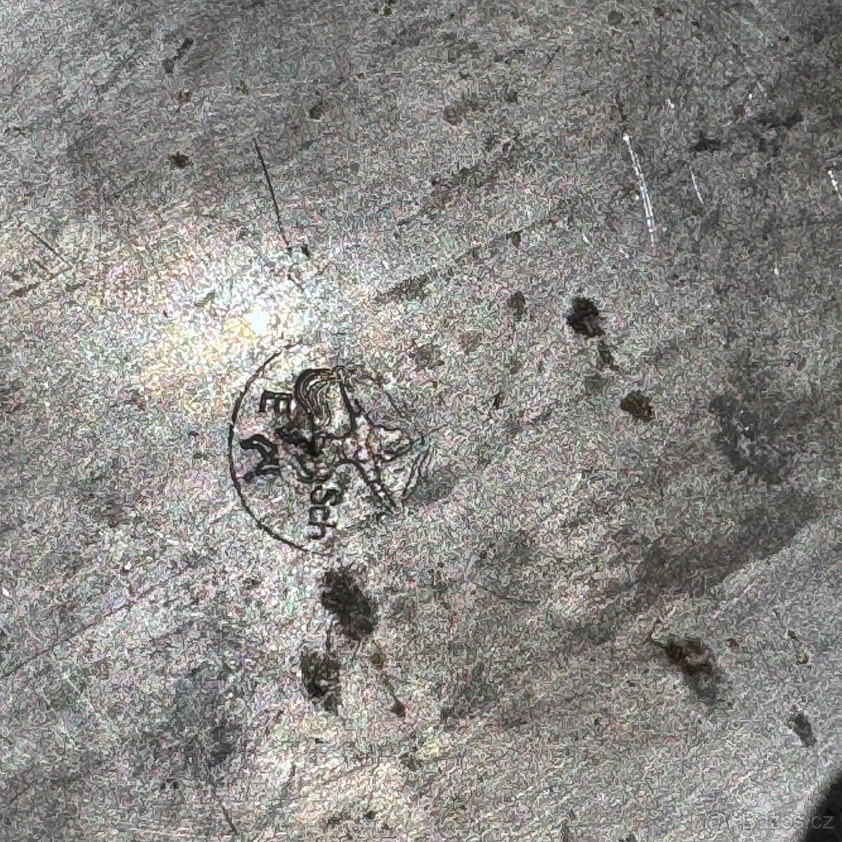 Starožitná cínová slánka s rokem 1814 - 16