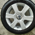 Alu kola VW Touran 6,5J x 16, 5x112, ET 50, Letní pneu - 16