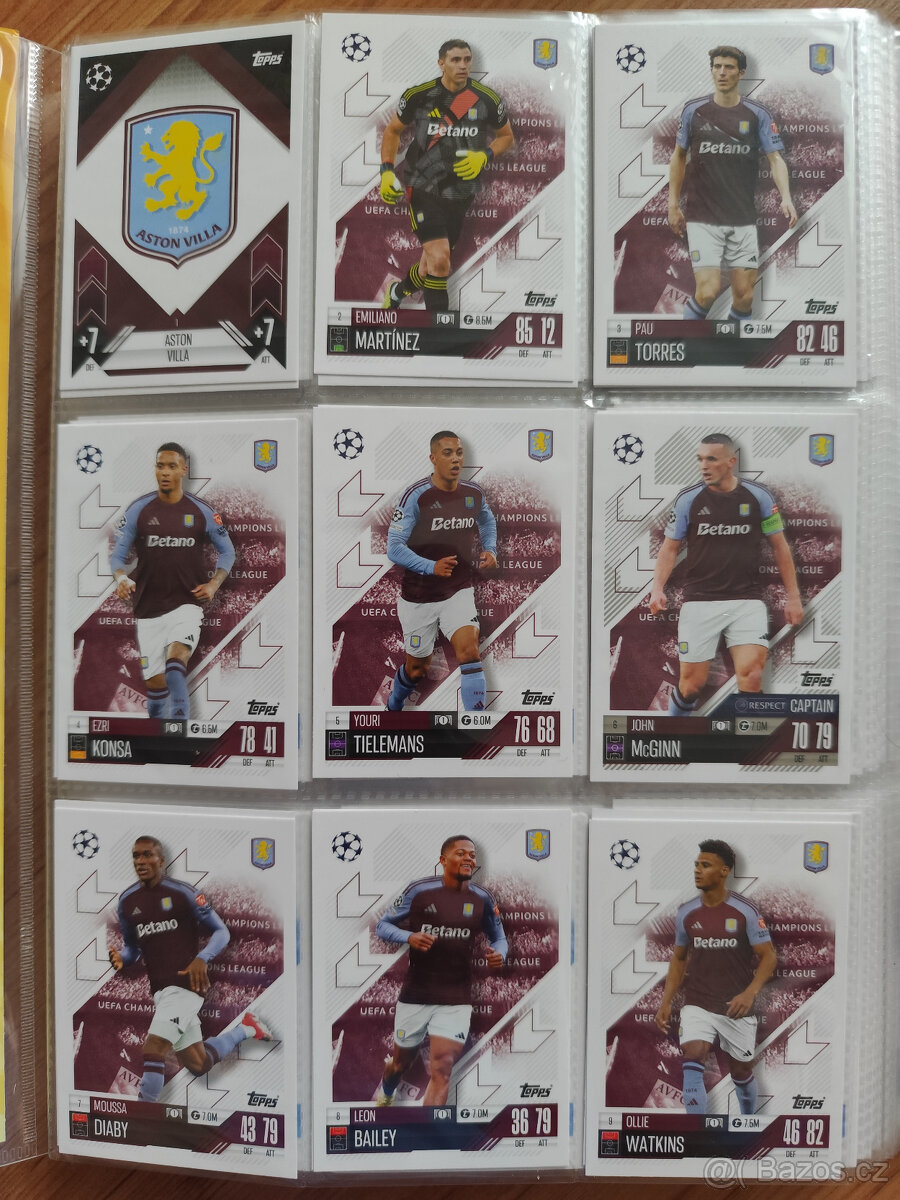 Fotbalové kartičky Match Attax 2024/25. - 16