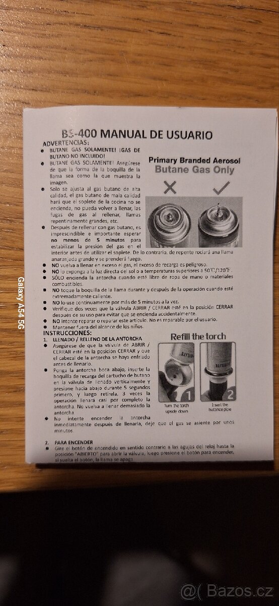 Plynový hořák. - 16