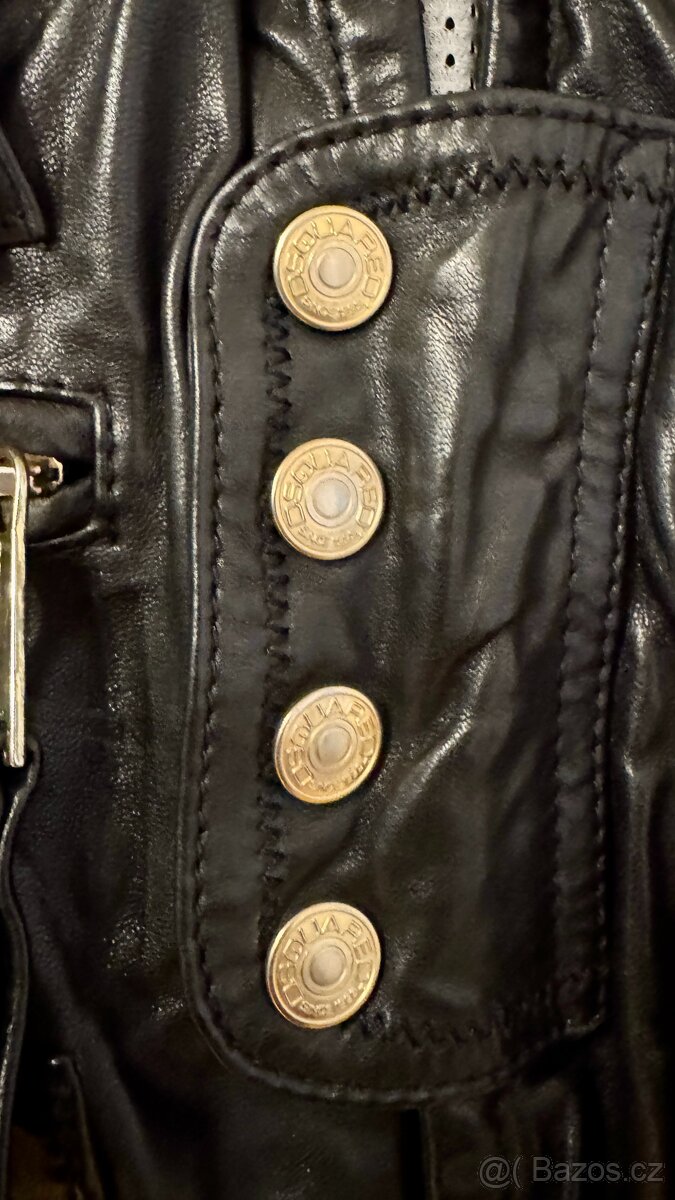 Luxusní dámská kožená bunda Dsquared2 - 16