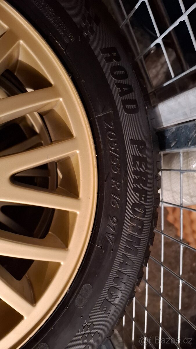 Zlatá ALU kola R16 Škoda Octavia 1 Style 5x100 + Pneu - 16