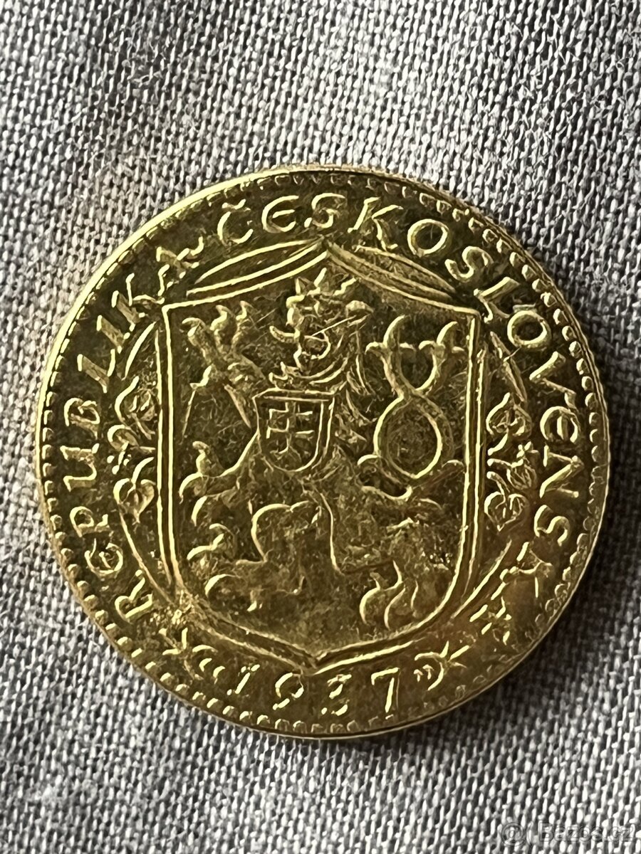 Mince Československo 1/3 dukaty, Praga mater - 16