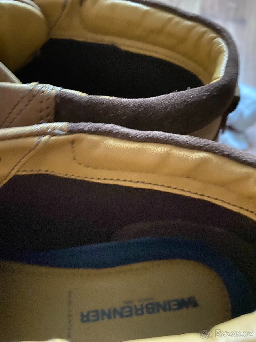 Nové pánské kožené podz./zimní boty Weinbrenner - č. 42 - 16
