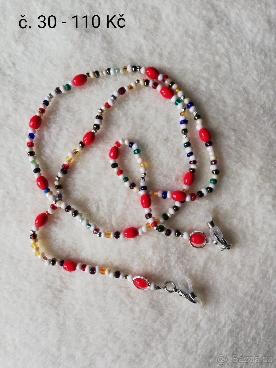 Korálky na roušky a brýle - 16