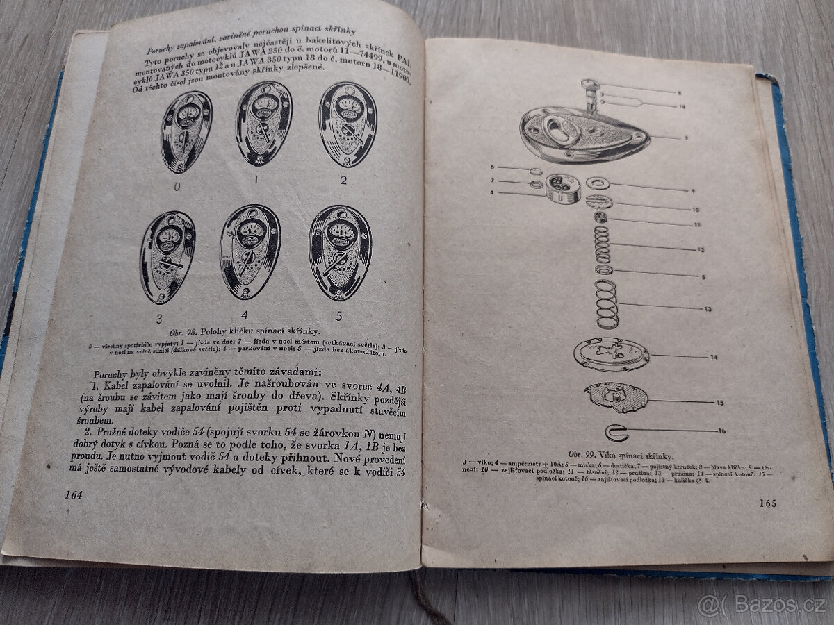 JAWA 250,350,500, POPIS, OBSLUHA, 1955 - 16