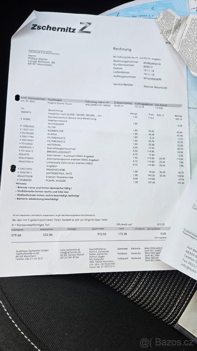 OPEL INSIGNIA sport TOURER 2.0 CDTI 143KW 200 HP rok 2014 - 16