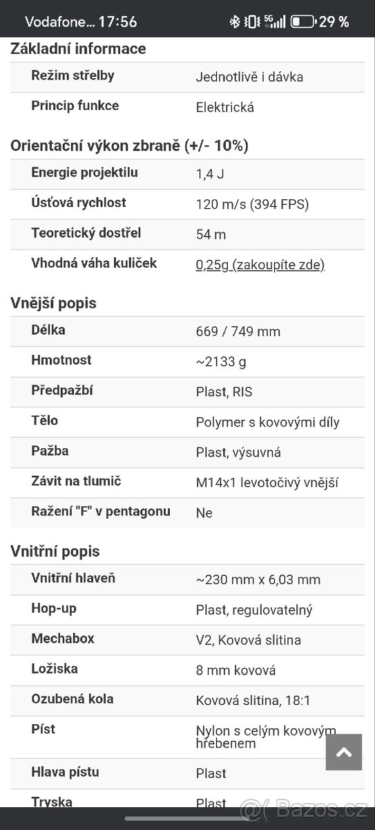 Airsoftová zbraň M4 značka (LANCER TACTICAL) - 16