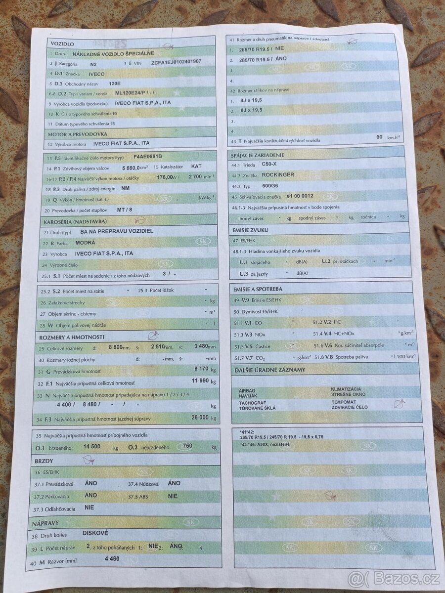 Iveco 120E odtahovka - 16