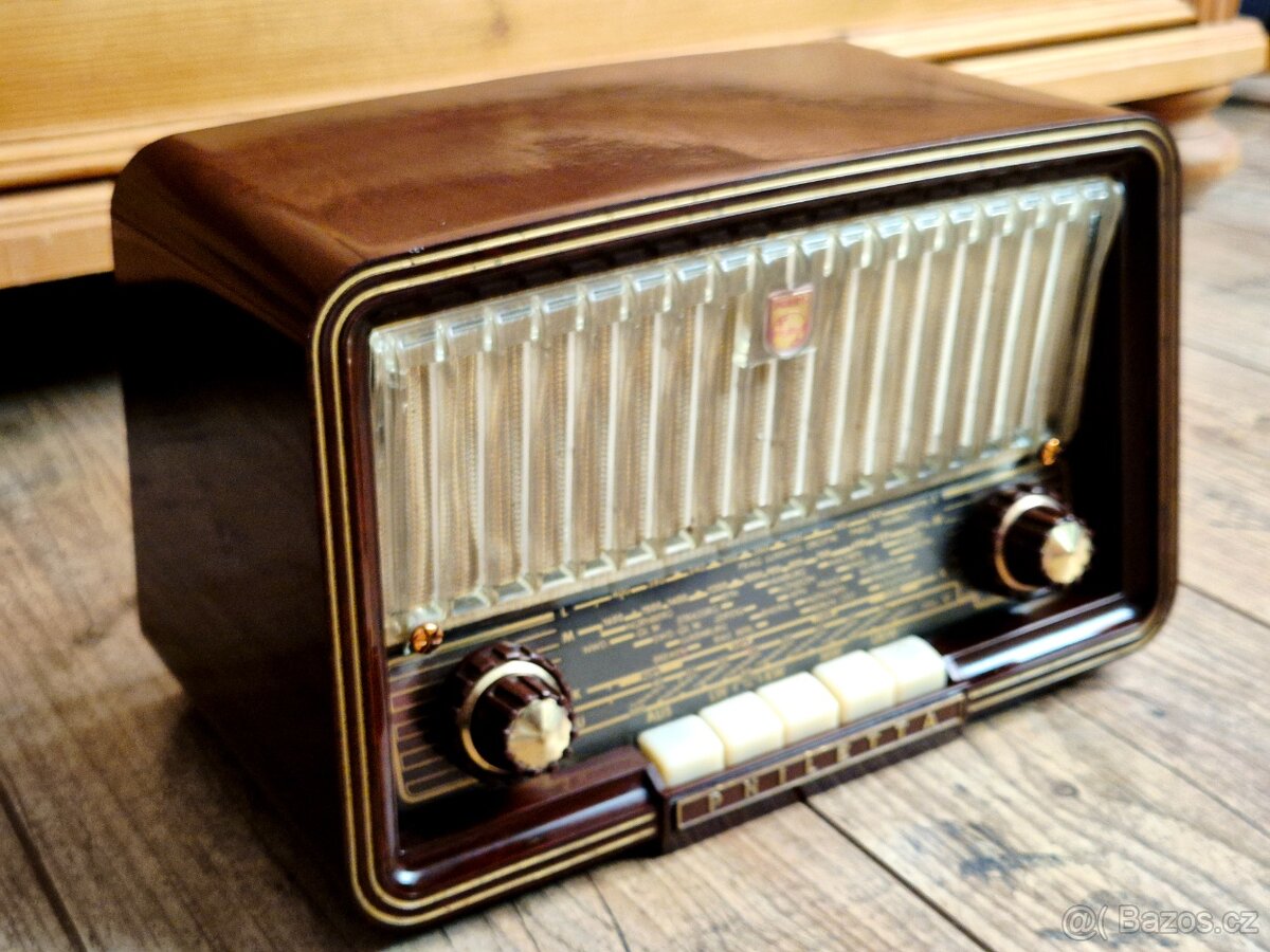 Staré rádio Philips Philetta B2D93U, 1959-60 - 16