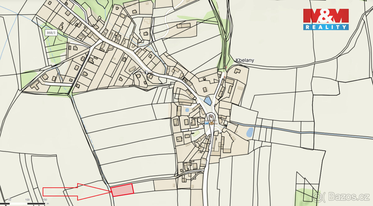 Prodej pozemku k bydlení, 1626 m², Kbelany - 16