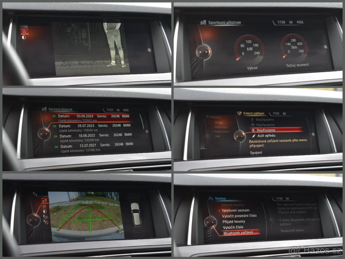 BMW 530d F11/2016/190kW/Luxury/1.majitel/ČR/head-up/kůže - 16