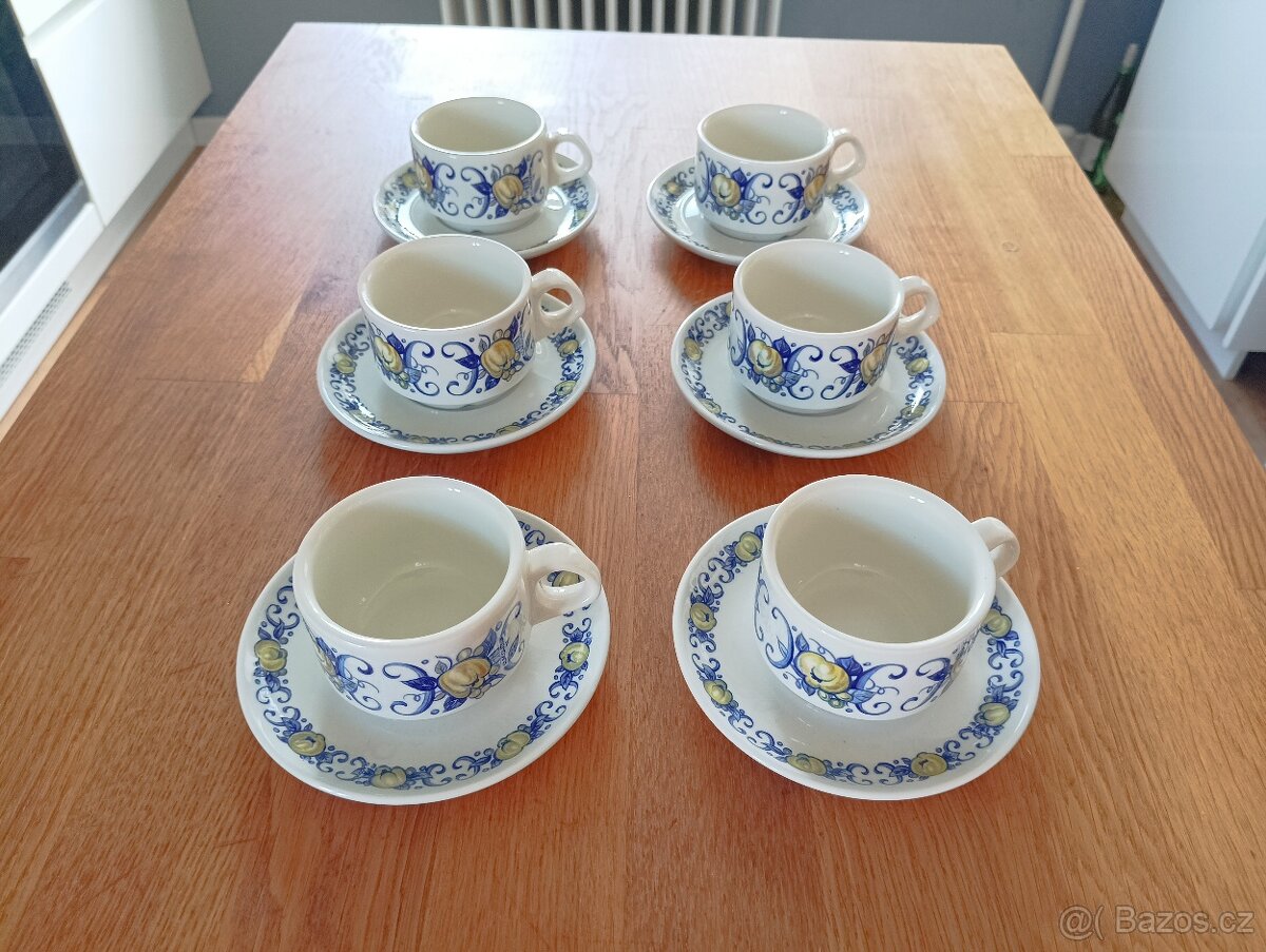 VINTAGE KÁVOVÝ SERVIS VILLEROY A BOCH LUCEMBURSKO - 16