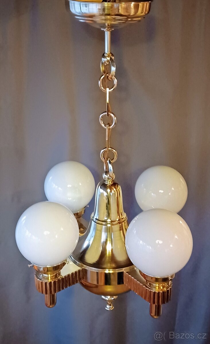Měšťanský čtyřramenný lustr - 16