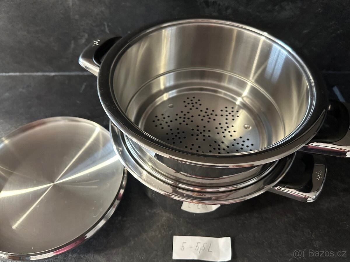Stohovací parní systém Zepter - hrnec a parní nadoba 5,5L - 16