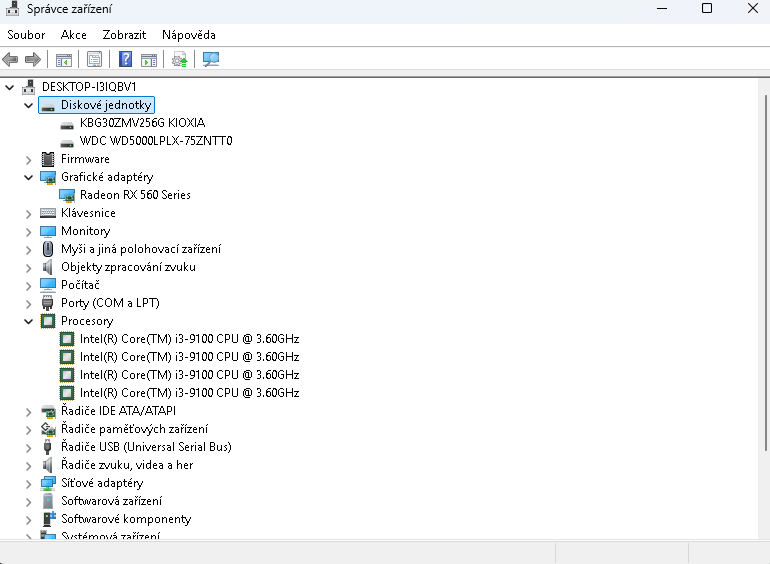 Herní i3 9100,16GB DDR4,NVME,RX560 4GB - 16