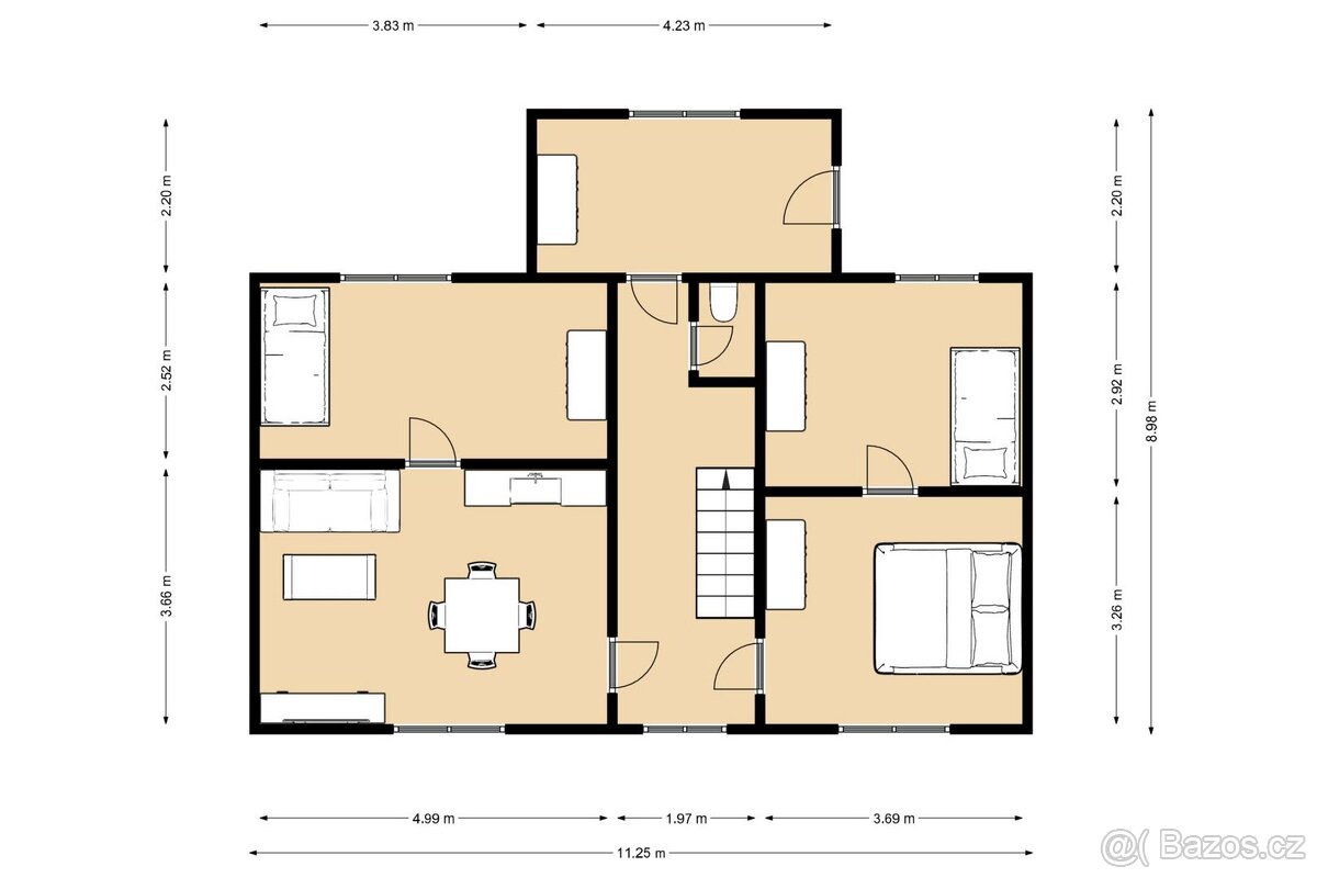 Chalupa 3+1, 125 m2, Železný Újezd, okres Plzeň-jih - 16
