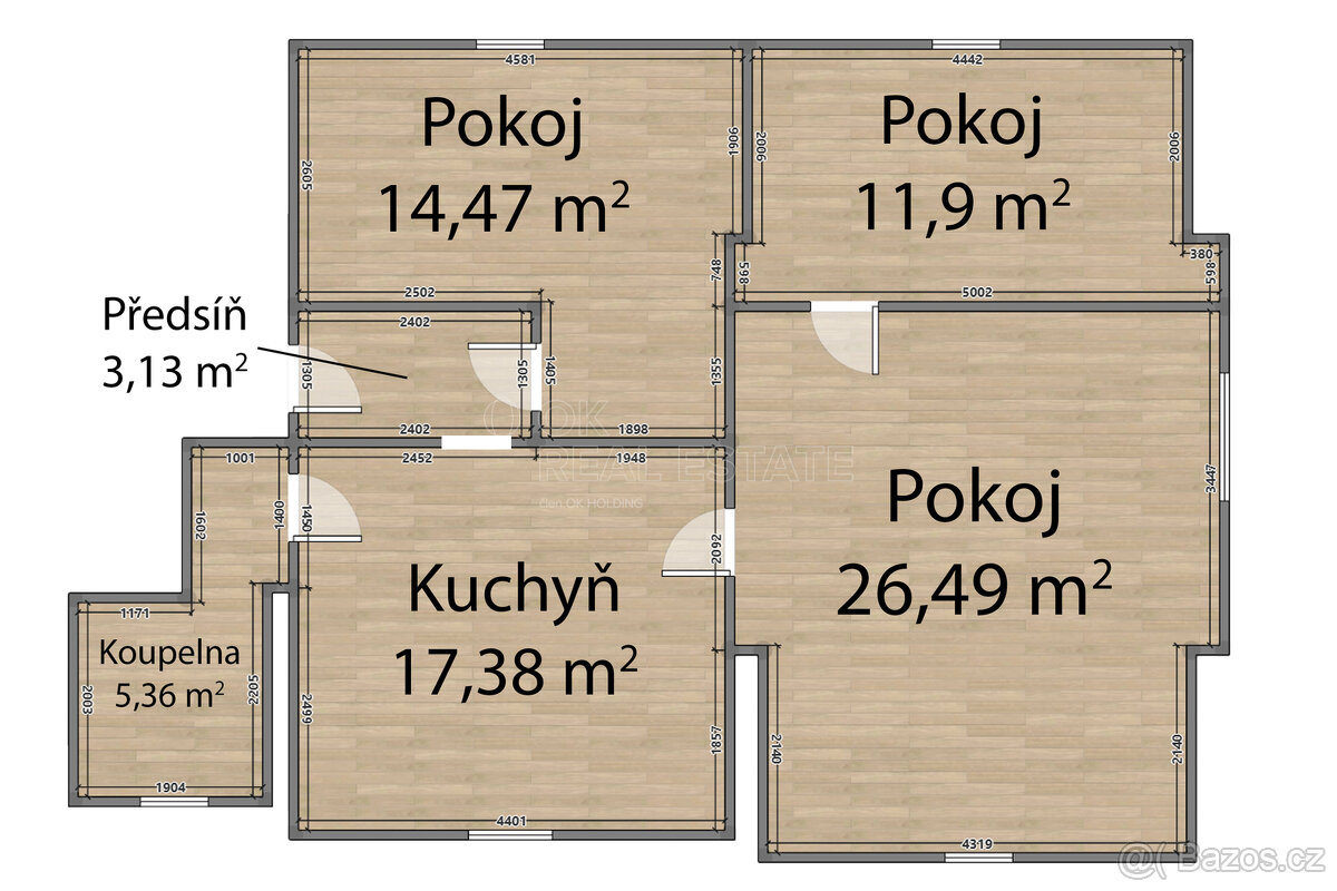 Prodej prostorného bytu 3+1 (72 m²) v klidné části Heřmanovy - 16