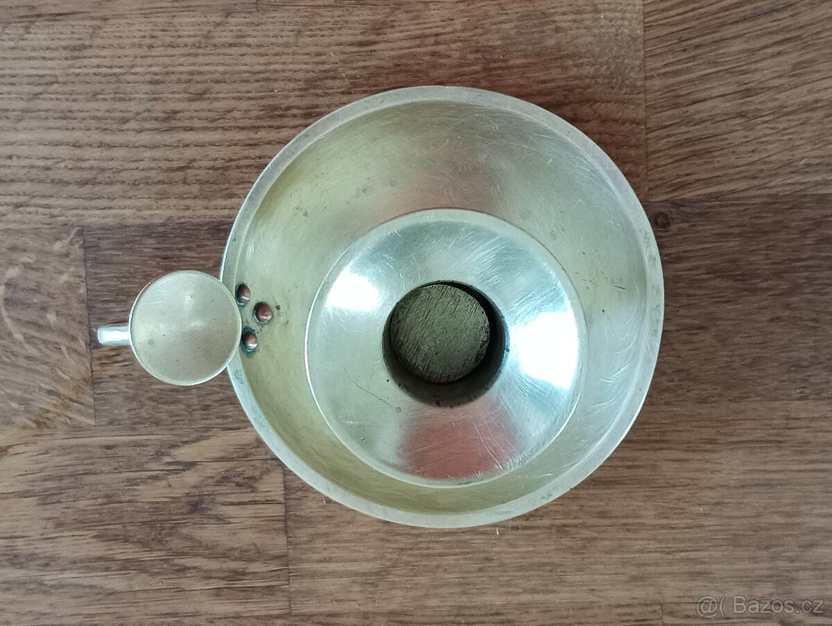 MOSAZNÝ EMPÍROVÝ SVÍCEN BIEDERMEIER Z 19. STOL. FRANCIE - 16