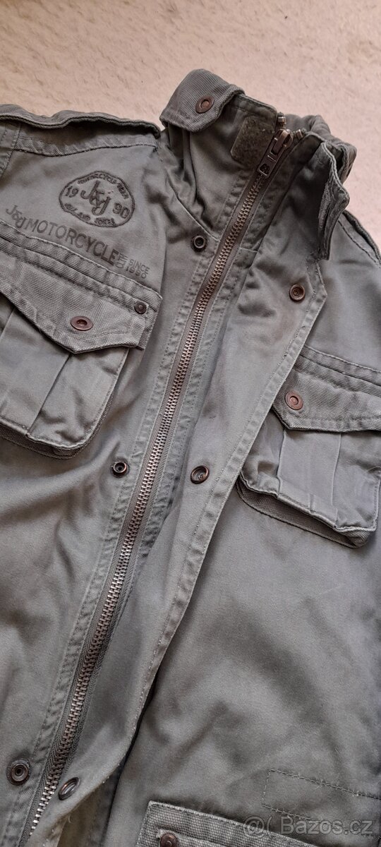 Jack and Jones khaki celoroční bunda - 16