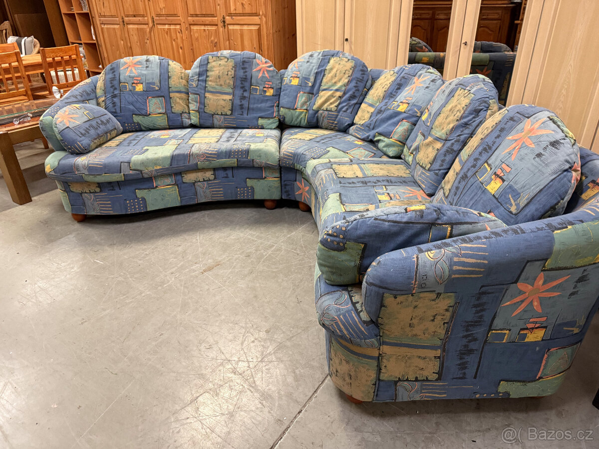 Rohová pohodlná sedací souprava - 16