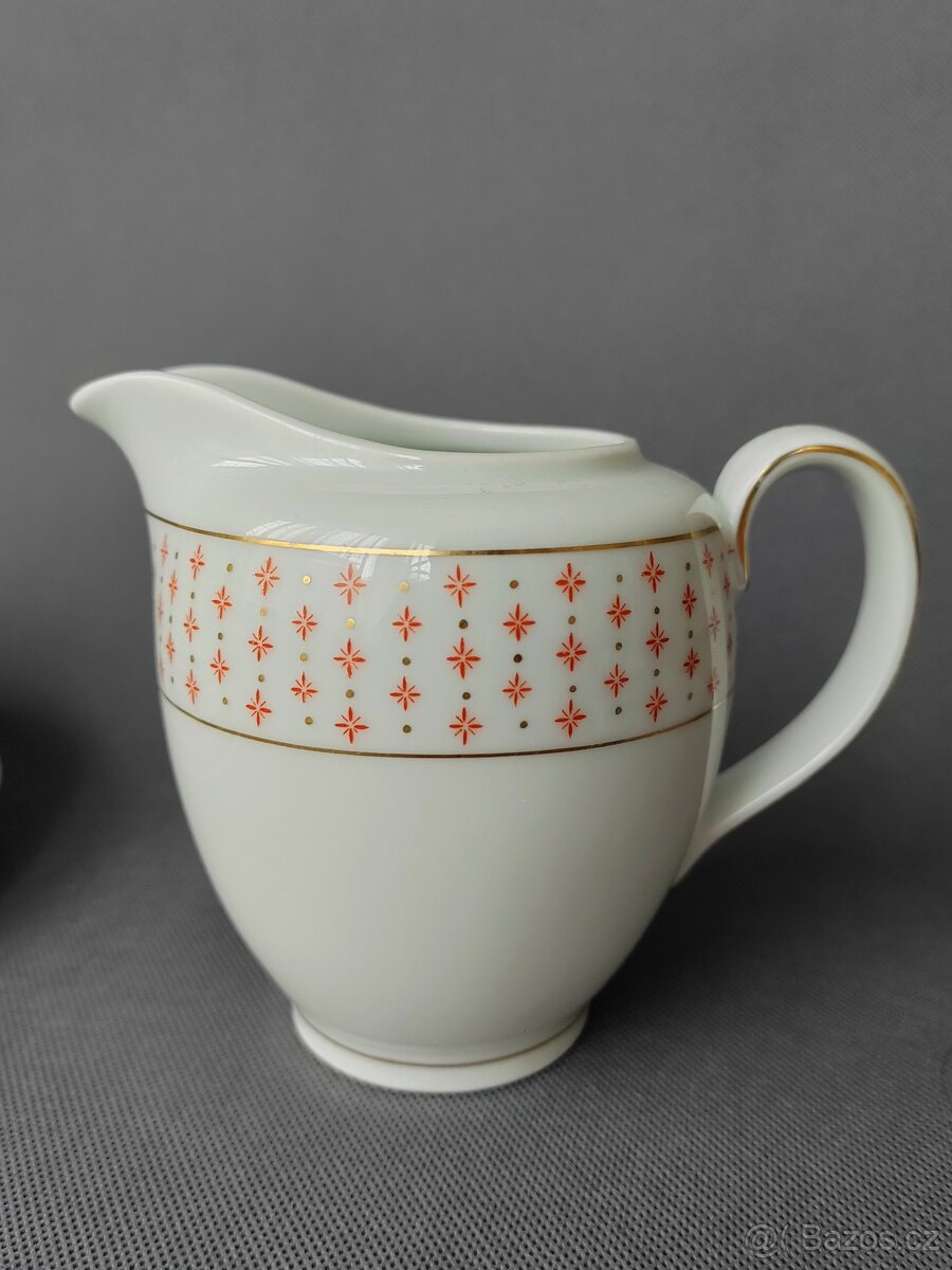 Krásná starožitná porcelánova sada Kaestner Saxonia 1929-37 - 16