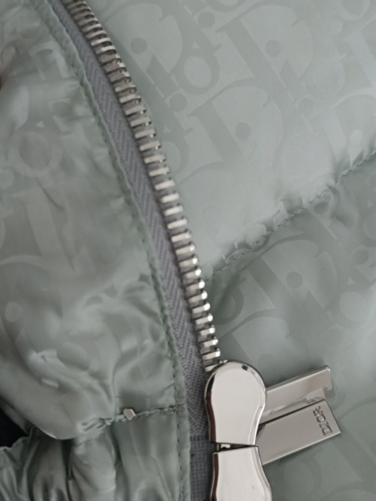 Dior bunda - Sea Green Oblique Puffer Jacket - 16