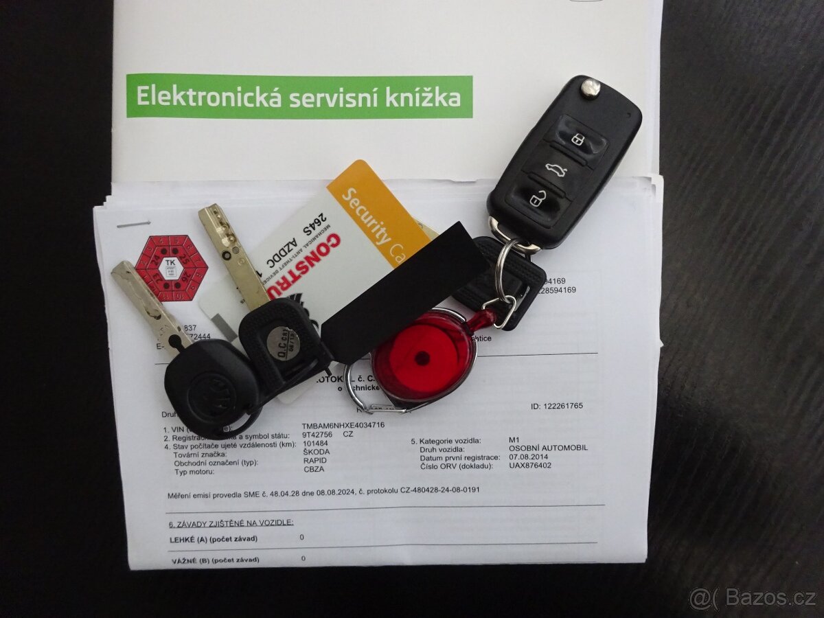 Škoda Rapid 1.2 TSI r.v.2014 2.Maj.el.serviska ČR - 16