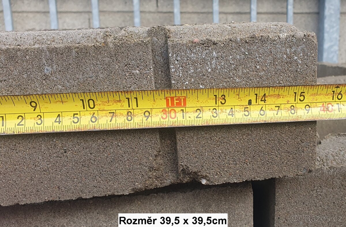 Komínové tvárnice 39x39 cm - 16