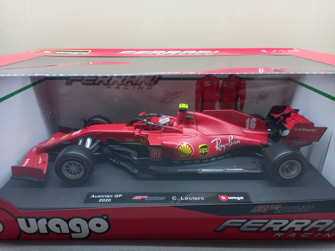 6x F1 FERRARI LECLERC A VETTEL BURAGO 1:18 - 16
