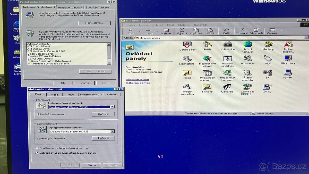 Retro PC AMD K6-2 @350MHz, 128MB RAM, Win 98SE - 16