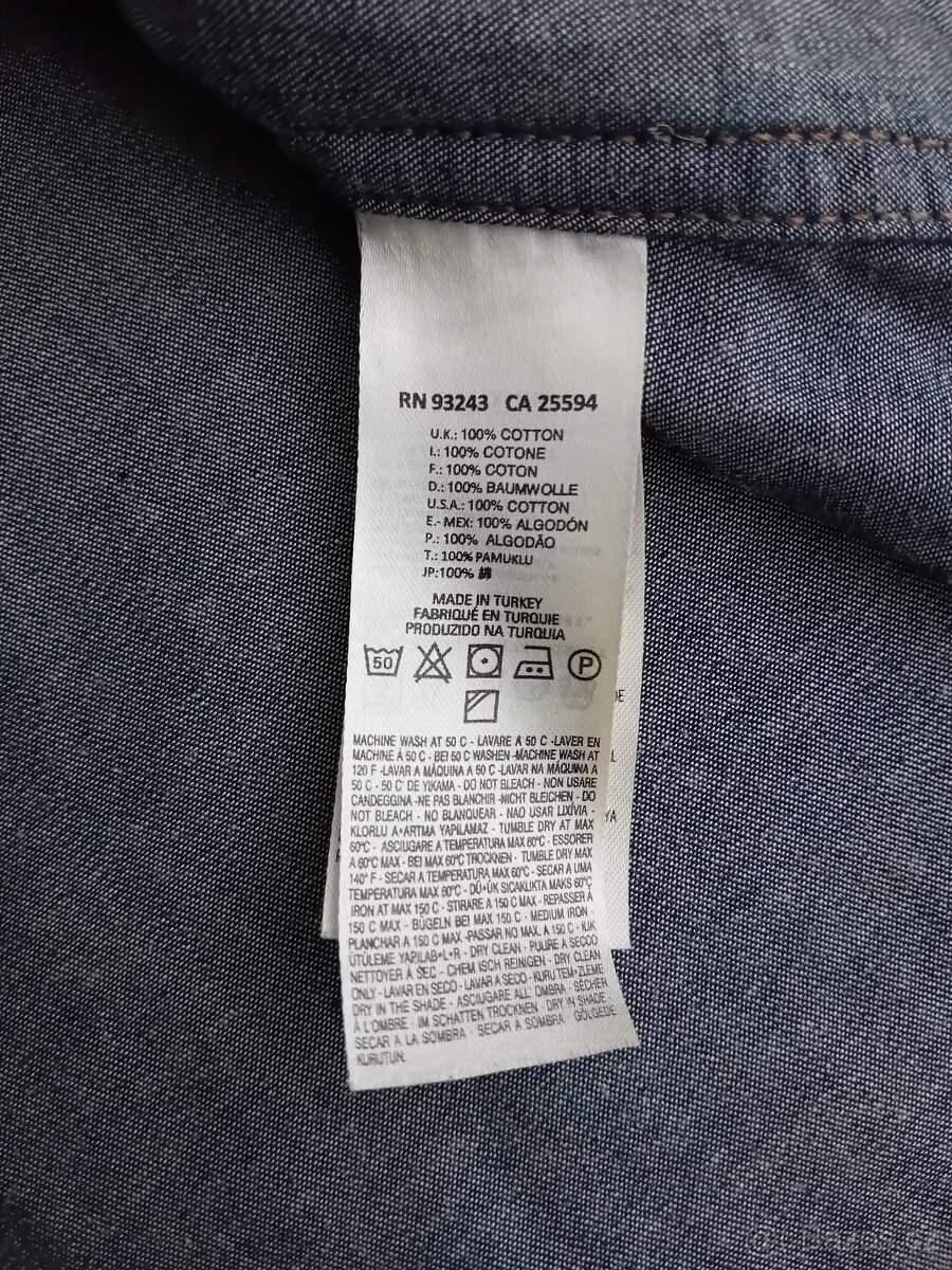 Diesel pánská denimová košile vel. M/L bavlna nová - 16