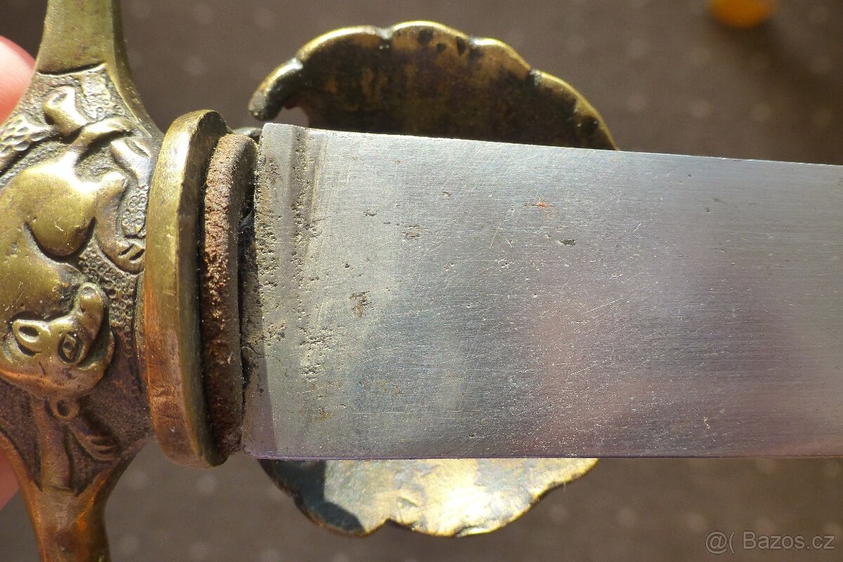 Starožitný lovecký / myslivecký tesák - 16