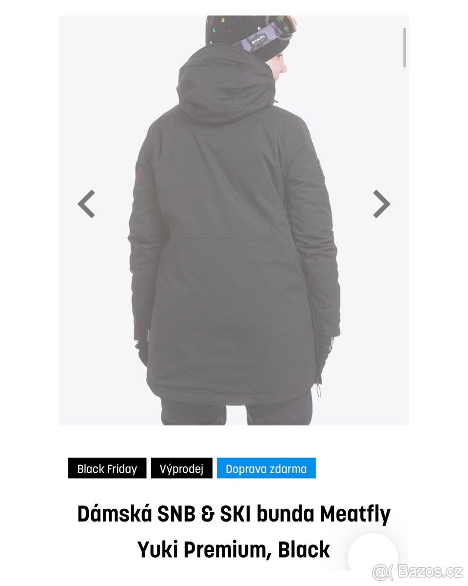 SNB zimní x bunda Meatfly Premium xs - anorak přes hlavu - 16